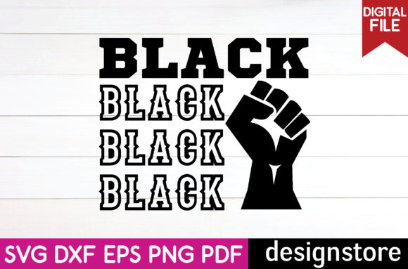 Black T-shirt Design Graphics for Crafts & Publishing