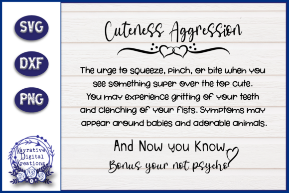 Cuteness Aggression SVG - Funny Shirt