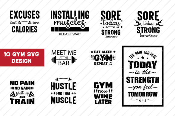 Funny Gym SVG Bundle Review
