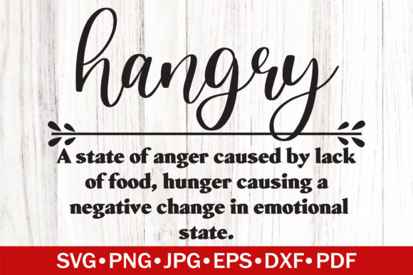 Hangry Funny Definition SVG Embroidery Review