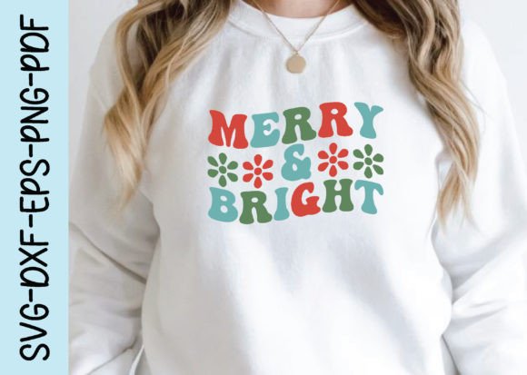 Merry Bright Retro Christmas Svg Desi Review